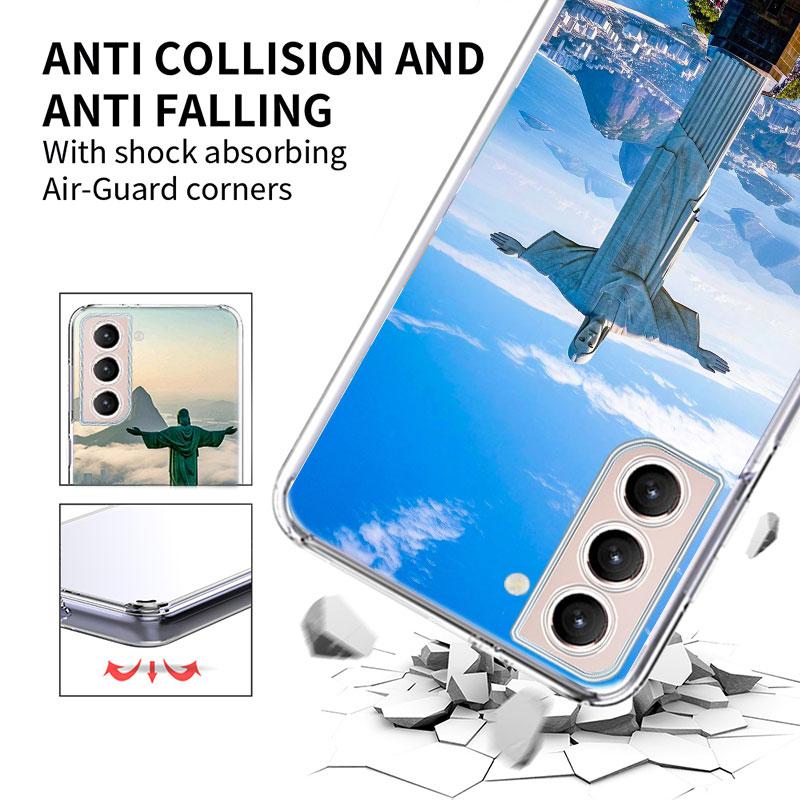 City Brazil Rio de Janeiro Phone Case For Samsung Galaxy S25 Edge S24 S23 FE S21 S20 S10 Plus S22 S26 Ultra Cover Clear Cases TP