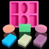 6 отверстий 3D силиконовая форма для мыла мылоизготовление форм принадлежности свеча смола ремесло домашний декор