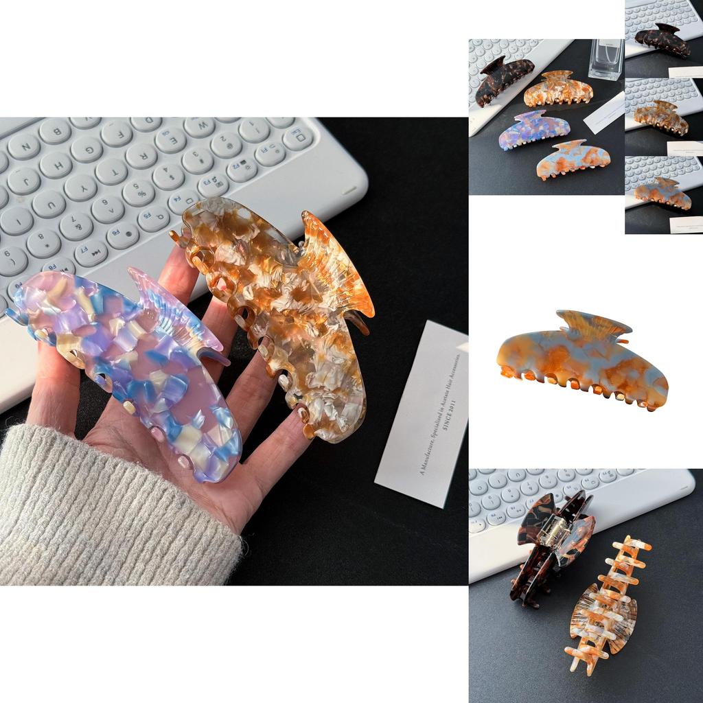 Elegant Korean Large Acetate Hair Claw Clip Versatile For Chic Updos And Hairstyles