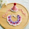 Cute Cat Birthday Hat Pet Birthday Party Dog Accessories New Dog Neck Set  for Small Dogs Puppy