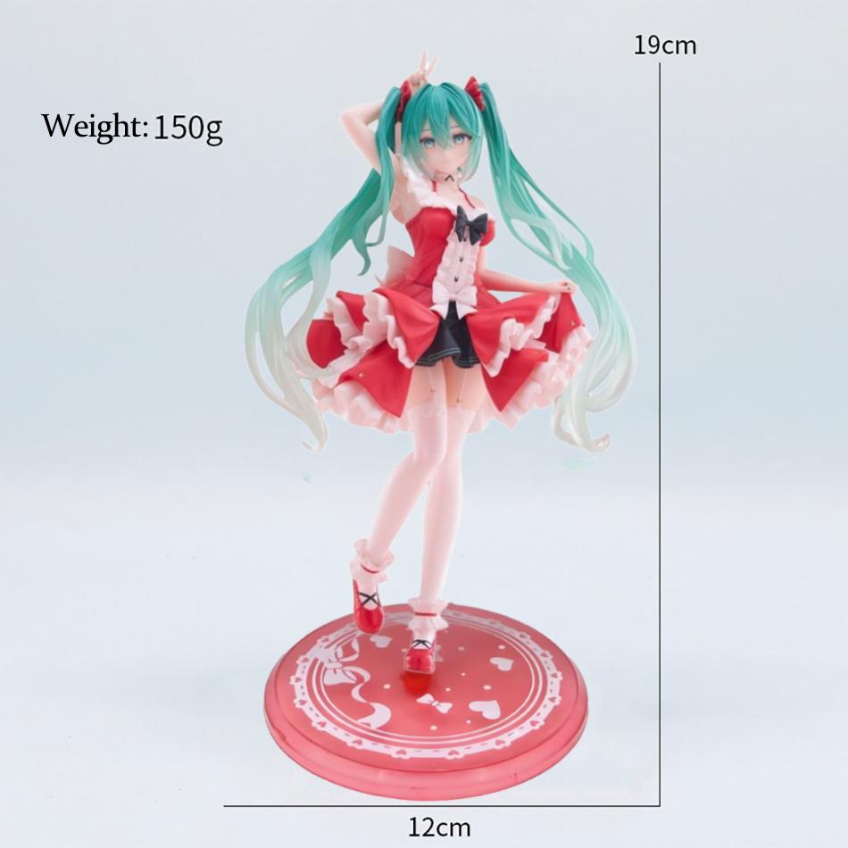 20cm Anime Figure Hatsune Miku The Artist Bunny Girls Sexy Action Figure Cute And Charming Car Ornaments Playthings Kid Collectible Model Doll Toy