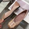 2024 Fashion Modern Lady Single Shoes Soft Women Flats Spring Summer Flat Footwear Plus Size 42 Black Pink