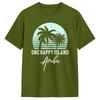 Aruba One Happy Island Souvenir TShirt Leisure TShirts ShortSleeved Awesome Tshirt Summer Cotton Oversized Top Tees