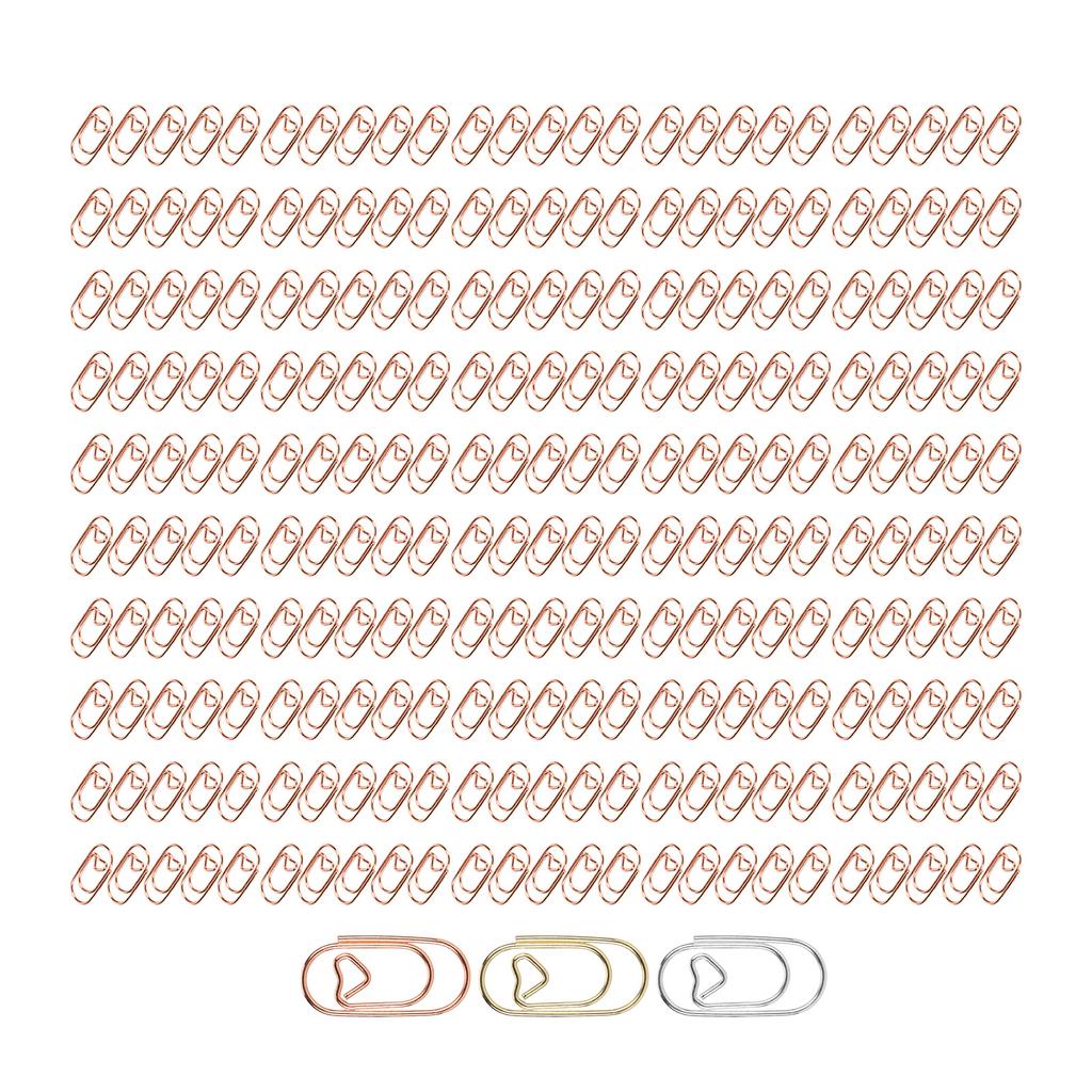 250 шт. необычные скрепки в форме сердца, маленькие, покрытые пластиком, проволочные, широко используемые, милые скрепки для дома