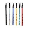 Tin Penny Whistle Flute 6 Hole Metal Flute C/D Key Irish Whistle Instrument Woodwind for Beginners Easy To Play
