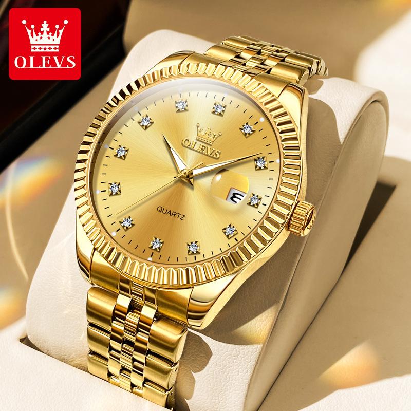 OLEVS Brand Quartz Watch 520 Valentine's Day Lovers Watch Fashion Waterproof Men's Watch Men's Watch