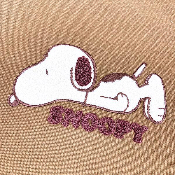 Snoopy Sagara Canvas Square Tote Mocha Bag Sub Bag