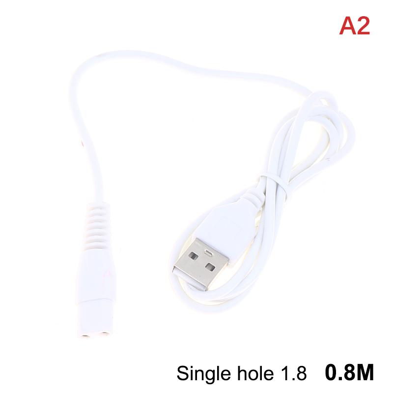 0,8/1 м USB-кабель Зарядная линия Медное отверстие Комплект для 5 В Фонарик Бритва Машинка для стрижки волос Провод Одно отверстие 1,5 1,8 2,3