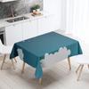 Мультяшная минималистичная скатерть со звездным небом, водонепроницаемая и маслостойкая прямоугольная скатерть для ресторана, кухонное украшение