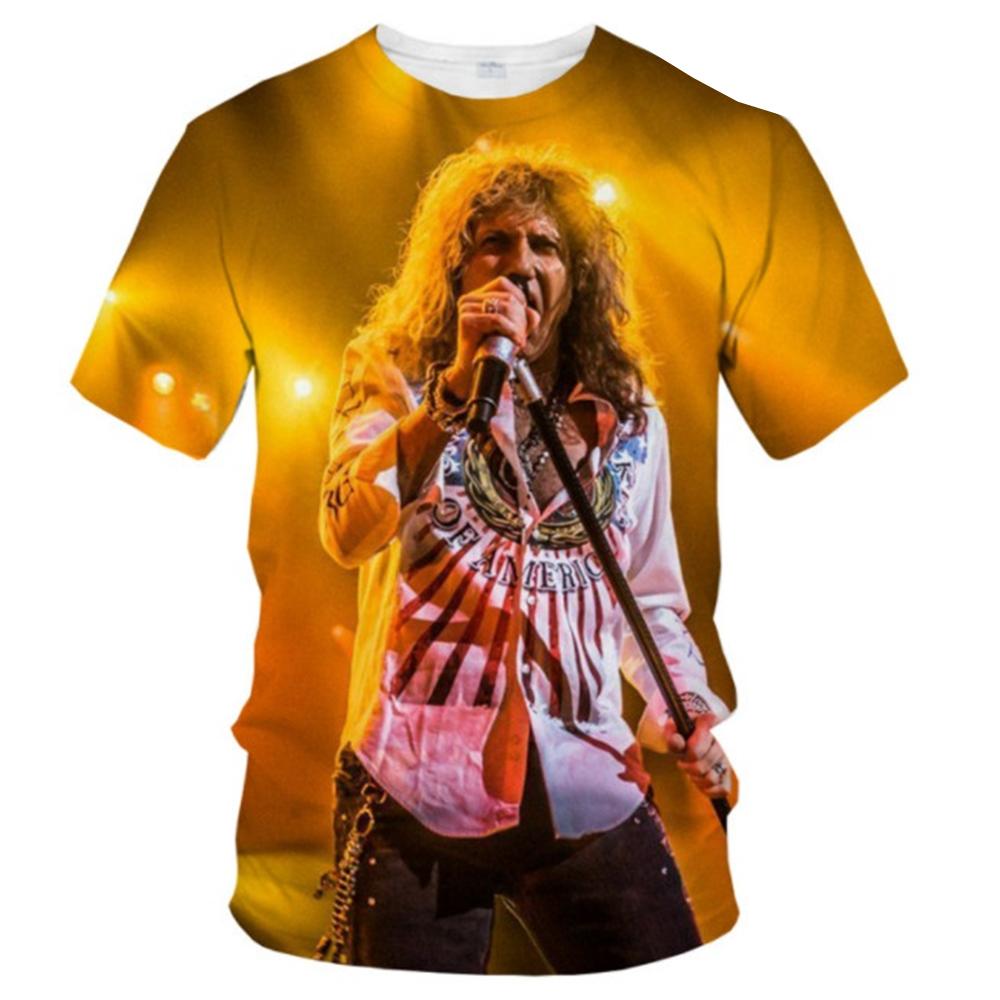 Летний топ с круглым вырезом и 3D-принтом Whitesnake, модные и повседневные футболки с короткими рукавами для мужчин и мальчиков