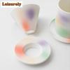 400ml Gradient Peach Blossom Coffee Filter Cups Espresso Filter Set Reusable Cone Pour Over Coffee Dripper Filters Accessorie