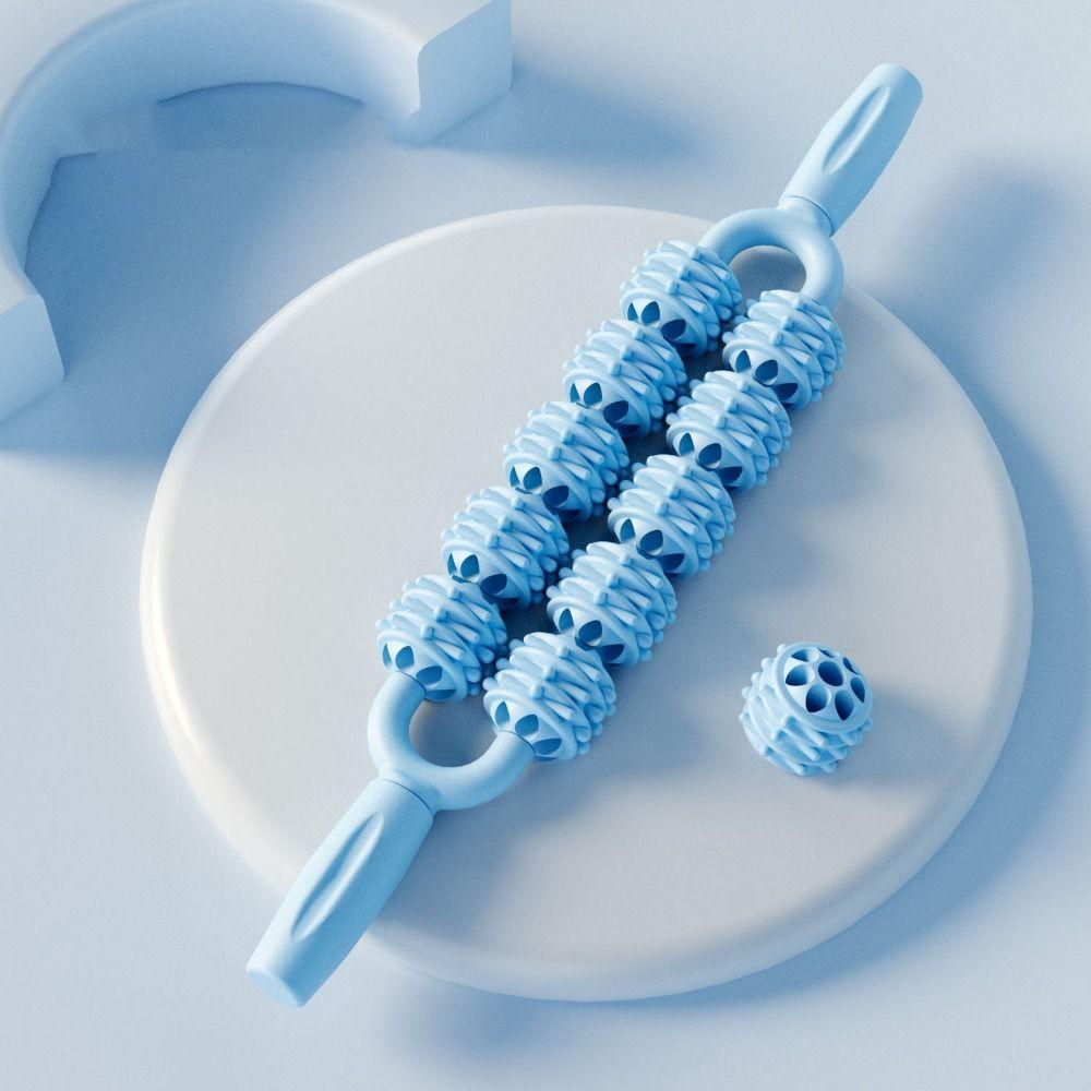 Фитнес-роликовый массажный шарик, антицеллюлитная палочка для фасций, портативная палочка для йоги, массаж икр