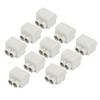 10 Pcs 60A 400V Quick Connector Cable Terminal One In Two Out Electrical Wiring Inline Junction