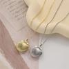 Stainless Steel Necklace Silver Gold Shell Openable Heart Photo Frame Photo Box Necklace