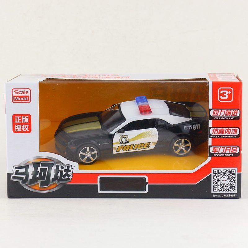 Car Alloy Model Camaro Bumblebee Police Car Toy For Kids Collectors