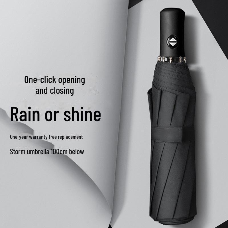Fully Automatic Large Umbrella - Dual-Use for Sun and Rain, Anti-UV Protection