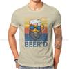 Beard Or Beerd Vintage Retro Drinking Man O Neck Tshirt  Fabric Original T Shirt Men Tops Fashion Oversized