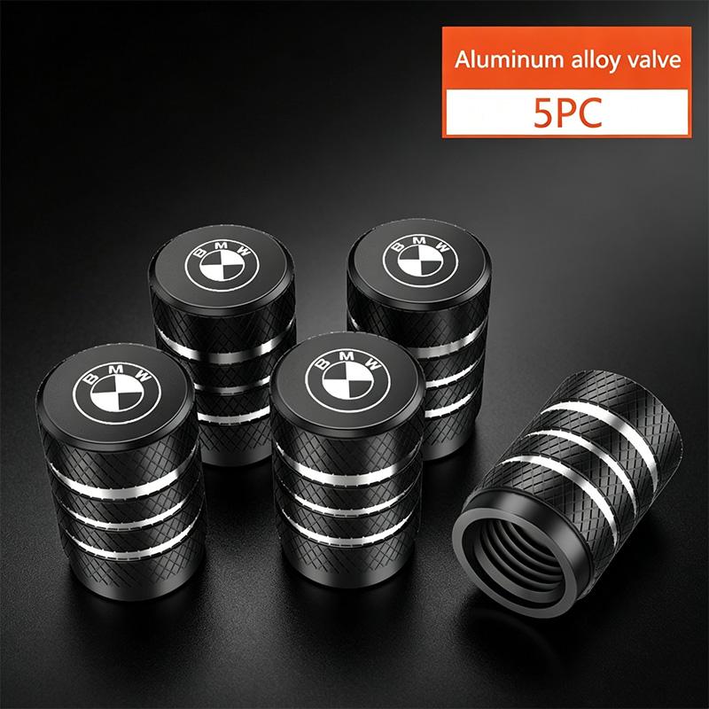 5Pcs Aluminum Car Wheel Tire Valve Caps Tyre Rim Stem Covers Airdust Waterproof For BMW M Performance X1 X3 X5 F39 F48 E46 E90 LK5