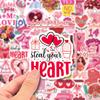 50 Valentine's Day Stickers Ins Style Personality Cartoon Sweet Valentine's Day Doodle Laptop Stationery Stickers