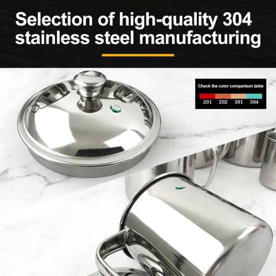 Кружка для воды из нержавеющей стали с крышкой и ручкой, для горячих и холодных напитков, для кемпинга, пикника