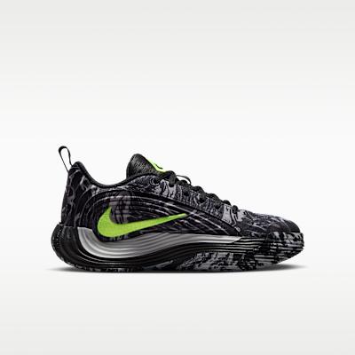 Kids' Sneakers Nike Giannis Immortality 5 GS 'Black Light Smoke Grey Volt'
