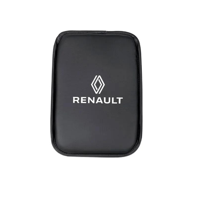 Колпаки на колеса для Renault Fluence Latitude Laguna Clio Koleos Megane Espace Кожа PU Коврик в подлокотник автомобиля Подушка подлокотника Аксессуары
