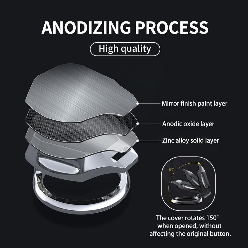 CRN1 For Mercedes Benz Car One-Click Start Buttons Protective Cover Emblem Decoration AMG A C E S G Class W201 W210 W108 W204 W205