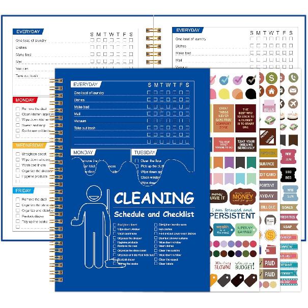 ADHD Cleaning Planner, Cleaning Schedule and Checklist, Undated Daily and Weekly Household Cleaning Checklist Planner, Organize Your Home to Keep