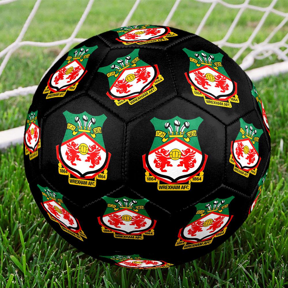 1pc Wrexham Football Club Soccer Ball Size 5 Indoor Soccer Ball Fashion Colorful Backyard Game - Great For Sports Fans Gift HE127