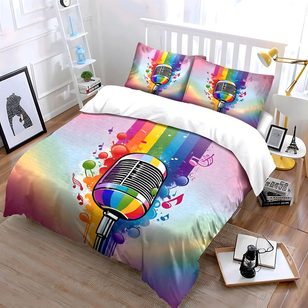 Colorful melody explosion. Bedding sets Duvet covers Pillowcases(1* Duvet Cover 2* Pillowcases without duvet insert)