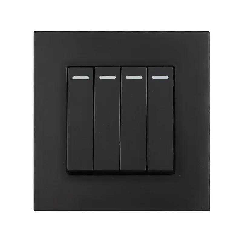 EU Standard USB Socket TypeC Charging Port Outlet,France with Socket with Switch, 16A Double Frame Wall USB Power AC 110-250V