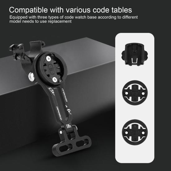 Adjustable Bike Computer Mount Front Cycling Computer Extension Bracket Road Bikes Integrated Handlebar Computer Holder for Garmin Cateye Bryton