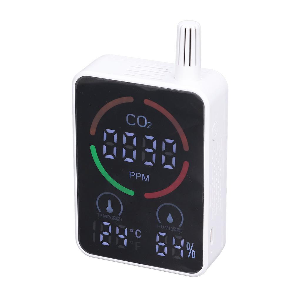Air Quality Monitor Digital CO2 Meter Carbon Dioxide Detector Portable Temperature Humidity Tester
