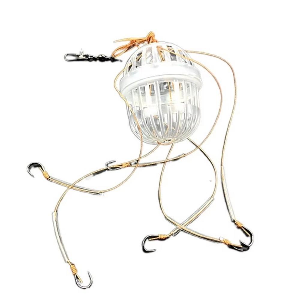 Plastics Fishing Hooks with Six Strong Hooks Sea Box Hook New Explosion Baits Cage Tackle Tools