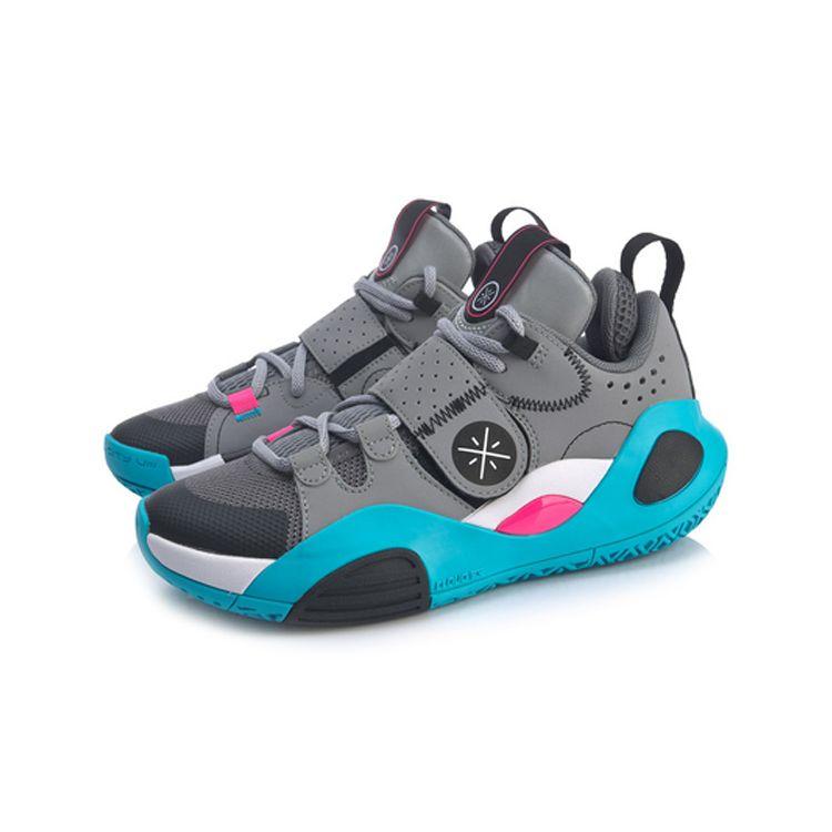 LiNing All City 8 Youth Version Shock Absorbing Non-Slip Wear-Resistant Low-Top Basketball Shoes Kids Sneakers Rock-Grey ABPQ033-1