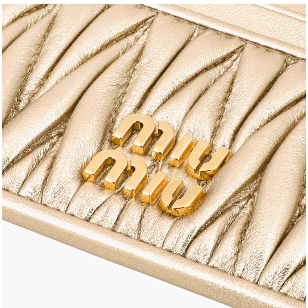 Miu Miu 5mc076 Afpp F0846 Materasse Nappa Card Holder