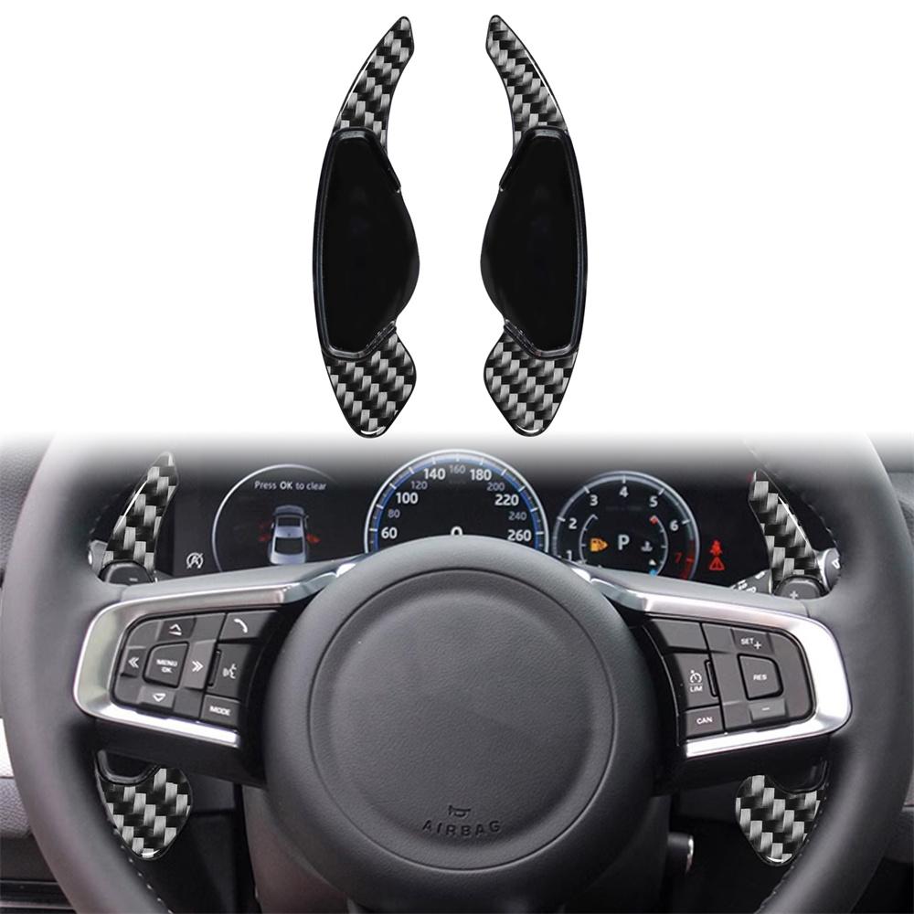 Carbon Fiber Steering Wheel Shift Paddle Shifter For Jaguar XE XF XEL F-Type F-P