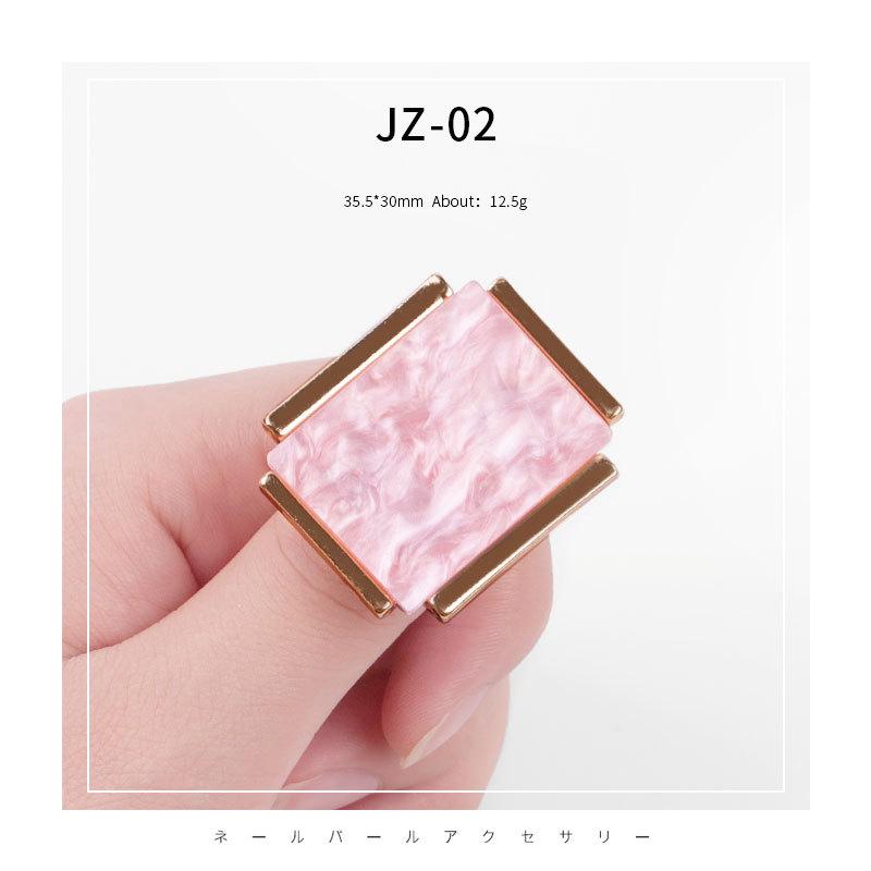 Nail Art Marble Shell Ring Подставка для дисплея Палитра Розовый Белый Регулируемый УФ-гель-лак Цветная доска для рисования Инструмент для ногтей
