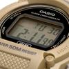 Casio Стандартные цифровые часы бежевого цвета с застежкой-липучкой, модель Overseas [Casio] W-219HB-5AV мужские [Товар]