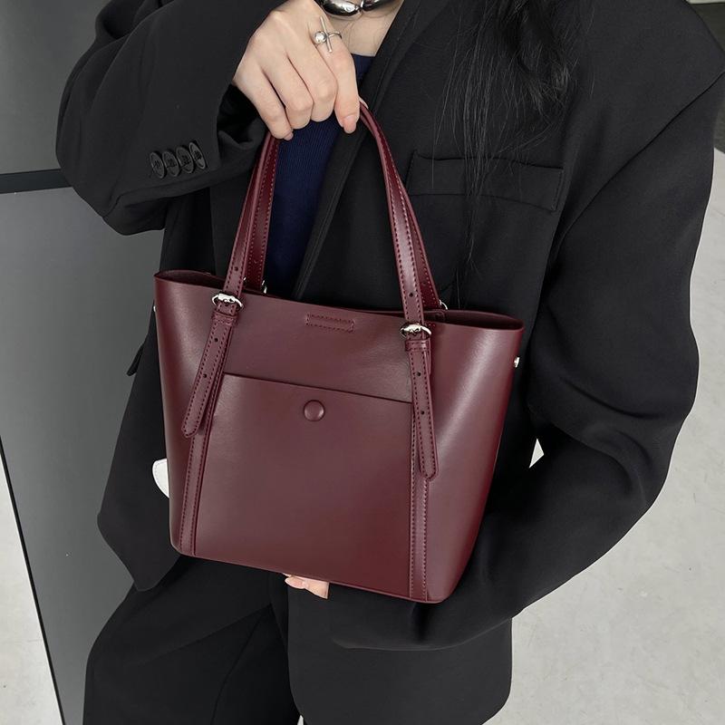 Женская сумка из натуральной кожи, небольшая, в стиле люкс, простая, повседневная, через плечо