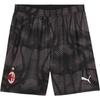 Ac Milan Collection Ss24 All Over Print Comfortable Quick Dry Mid Rise Sports Shorts Men Shorts Black 775124-27