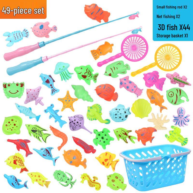 Детский магнитный набор для рыбалки – Летняя развивающая ролевая игра для детей
