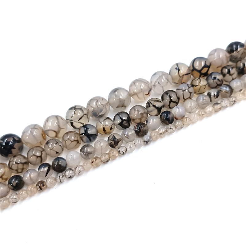 4/6/8/10 мм Изготовление ювелирных изделий для ожерелья, бусины из натурального камня, браслет, мода, сделай сам, материал для бисероплетения, серьги, шнурок