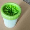Pet Paw Washer Soft Bristles Deep Cleaning Portable Dog Cat Foot Cleaner Cup for Travel Camping Home Small Green