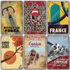 Bicycle Plaque Metal Tin Sign Cycling Race Vintage Metal Poster Wall Art Decor for Bike Club Garage Man Cave