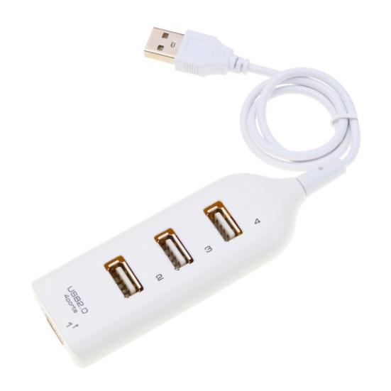 4 Ports High Speed USB 2.0 Hub Extension Splitter Adapter for PC Computer Laptop