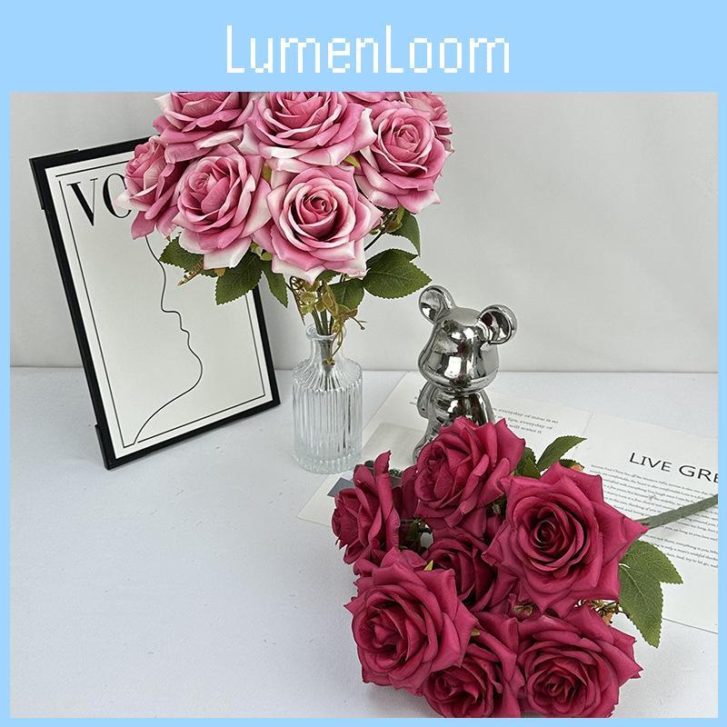 Handmade Faux Rose Flower Decor With Silk Material For Home And Event Styling