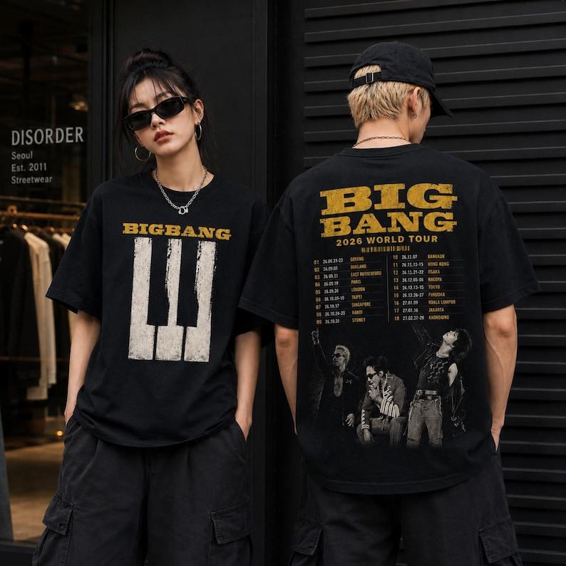 BIGBANG 2026 World Tour T-Shirt, Big Bang Kpop Concert Shirt, G-Dragon Taeyang