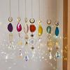 Natural Crystal Agate Sunshine Catcher Pendant Colorful Wind Chime Pendant  Outdoor