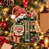 Christmas Party Favors Gnome Cash Holder Ornament, Acrylic Hanging Pendant for Holiday Money Envelope Alternative Tree Decoration, Surprise
